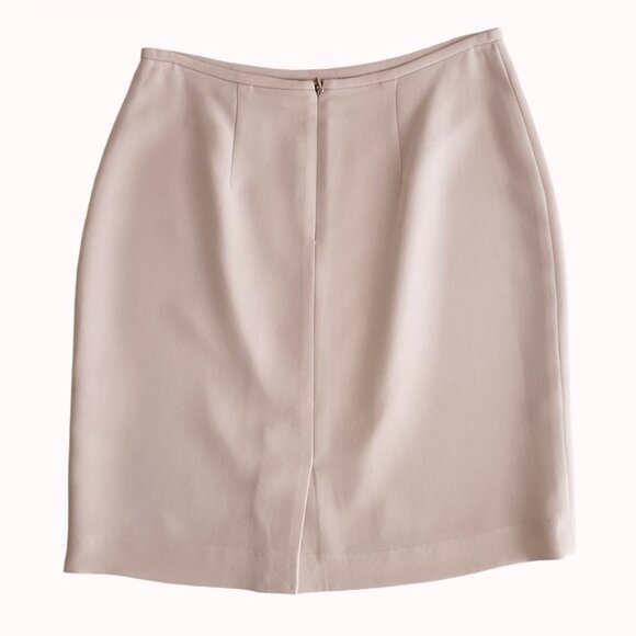 Petite Sophisticate Vintage Pencil Suit Skirt | Pre-Loved | 4P | Powder Pink - Picture 9 of 16